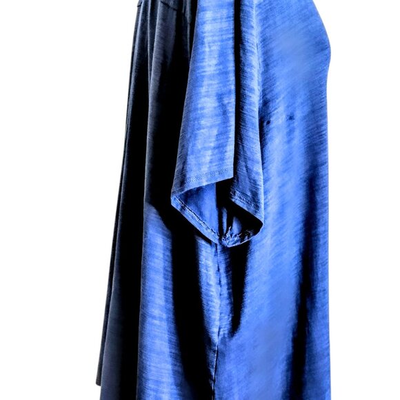 J.Jill Wearever Navy V Neck 1/2 Sleeve Jersey Knit Stretch Pullover Plus Sz 4X - Picture 4 of 11